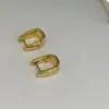 Brincos de Metal com Design de Ferradura Simples Europeu e Americano Gota d'Água Estilo Frio Luxo Acessível Brincos de Alta Qualidade Brincos Elegantes para Mulheres
