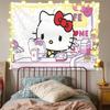Telón de Fondo para Fotos Lindo Estilo Ins Ilustración Femenina Decoración de Habitación Mesita de Noche Dormitorio Tela Colgante de Pared para Transmisión en Vivo