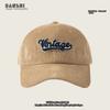 Gorra de béisbol de pana de invierno para mujer, estilo coreano, de moda, para todo tipo de ocasiones, con gran circunferencia de la cabeza, parte superior profunda, adelgazante facial, nueva gorra con visera 2023