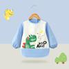 Bata Infantil para Comer, Impermeable y a Prueba de Aceite, Babero de Otoño e Invierno para Bebé para Usar por Encima, Moda y Lindo Conejo para Vestir al Revés