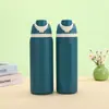 Taza Termo para Bebida Doble de Acero Inoxidable 304 con Tapa Pop-Up y Popote Personalizable, Taza de Fruta con Bolso para Exteriores, Botella de Agua Deportiva