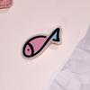 Horquilla acrílica con forma de flequillo, accesorio para el pelo con forma de pico de pato, diseño de dibujos animados de pez pequeño, con forma de corazón, para niña.