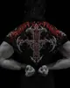 Breathedivinity Body Estilo Americano Ropa de Fitness para Hombre Manga Corta Deporte Fitness Secado Rápido Camiseta Estampada