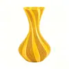 Vaso artístico criativo com textura espiral, disponível em várias cores, para decoração suave de mesa em casa e arranjo de flores secas