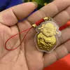 Lingote de Dibujos Animados de Lámina de Oro Imitación para Atraer Riqueza, Colgante del Dios de la Riqueza, Colgante de Cadena para Teléfono Móvil, Llavero, Accesorios de Bolsa para Coche al por Mayor