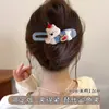 Pinzas para el Cabello Lindas Estilo Coreano para Niñas, Pasadores Florales Dulces, Pinzas de Garra para el Cabello de Verano, Pasadores de Tela para Recogidos Parciales