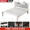 Cama de Hierro Forjado Estilo Europeo para Uso Doméstico Cama Doble Simple Moderna Cama de Hierro Silenciosa Marco de Hierro Engrosado Reforzado Cama Individual para Habitaciones de Alquiler