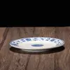Juego de vajilla Fushou transfronterizo olla azul tetera Wufu Wanshou cuenco sancai tapa para té perfumado cuenco para arroz plato de arroz con palabras