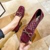 Couro Macio Sola Macia Couro Genuíno Sapatilhas Outono Novo Verniz Sapatos Feijão Boca Rasa Casual Versátil Mocassins Sapatos para Mulheres