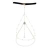Cadena de Pierna de Perlas Sexy Simple Exagerada Europea y Americana Cadena de Muslo de Cadena Larga Distintiva Creativa para Mujer Joyería