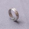 Anillo Xiangxu con seis proverbios y palabras verdaderas, diseño para el dedo índice de mujer, anillo ancho y seguro, apertura para hombre