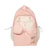 Mochila soft girl muito estilosa, mini bolsa mini ins, conjunto de mochila de duas peças para estudantes universitárias para passeios de primavera