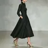 Otoño 2026 Nuevo Vestido de Moda Casual Versátil para Mujer de Comercio Exterior Europeo y Americano Elegante de Corte Ajustado Largo