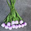 Flores Artificiais de Tulipa, Flores Artificiais para Decoração de Sala de Estar, Flores Artificiais de Seda, Decoração para Casa, Flores Artificiais de PU