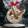 Pendente Decorativo de Madeira Patriotismo Americano Commemorativo do 250º Aniversário Novo Modelo Transfronteiriço