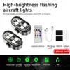 Luzes de Aeronaves de Controle Remoto Sem Fio Transfronteiriças, Luzes para Piloto de Drone, Motocicleta, Carro, Bicicleta Luzes de Advertência Estroboscópicas Universais