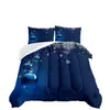 Kit de Textil para el Hogar Navideño con Impresión Digital Cepillada Temu/Jit Transpirable Agradable al Tacto Colcha Funda de Almohada Fábrica de Origen