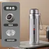 Termo Haodi de Acero Inoxidable de Gran Capacidad para Estudiantes Hombres y Mujeres, Separación de Té y Agua, Termo para Exteriores, Montaje en Coche, Hogar y Oficina