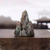 Ornatos de rochas em miniatura de resina, decorações de montanhas simuladas, pequenos ornamentos culturais e criativos, acessórios para paisagismo com musgo DIY