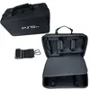 Bolsa de Armazenamento PS5 Slim Host Case Protetor Portátil Base com Duas Alças Acessórios Bolsa Portátil Transversal Resistente à Compressão Casca Dura