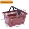 Cesta de compras de supermercado cesta portátil carrinho de compras de lanche de plástico cesta de carrinho de compras branco líquido vermelho Zhao Yiming realmente quer vir