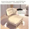 Taburete Pequeño Giratorio con Ruedas, Taburete Bajo para Uso Doméstico, Taburete para Cambiarse los Zapatos, Banco Infantil con Ruedas, Silla con Respaldo Sellador de Costuras