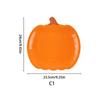 Plato de Papel Desechable con Forma Especial de Calabaza de Halloween Transfronterizo, Juego de Decoración para Suministros de Fiesta Navideña