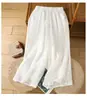 Nuevo Top Bordado de Algodón y Lino Talla Grande para Mujer, Holgado y Adelgazante, Moderno + Conjunto Elegante de Pantalones Largos de Algodón y Lino