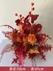 Nueva Colección Otoño/Invierno Nuevo Estilo Chino Color Niebla Roja Azul Champaña Estilo Bosque Decoración de Bolas de Flores para el Suelo del Pasillo del Salón de Bodas