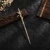Pasador de Flor con Borla Estilo Antiguo para Mujer, de Alta Gama y Elegante, Versátil Pasador Hanfu, Pasador para Moño en la Parte Trasera de la Cabeza