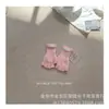 Guantes de punto estilo coreano para niños, guantes de moda con letras de medio dedo, guantes cálidos de invierno para bebé para la escuela, guantes de cinco dedos