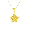 Collar con Colgante de Estrella de los Deseos de Plata de Ley S925 Cadena para Clavícula Nueva 2025 Estrella de Cinco Puntas Hueca con Corte para Novia