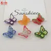 Nueva Serie de Mariposas Transparentes de Colores de Frutas Hecho a Mano DIY Pegamento de Crema Accesorios de Resina Accesorios para el Cabello Pinzas para el Cabello Colgantes
