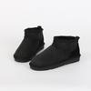 Botas de Neve Integradas de Pele de Ovelha da Moda para Outono e Inverno para Mulheres, Botas Curtas Mini Quentes e Antiderrapantes com Lã Espessa, Sapatos de Casal para Exterior