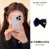 Corea del Sur Elegante Elegante Tela a Cuadros Lazo tamaño pequeño Pinza de Agarre Alta Calidad Estilo Princesa Flequillo Pasador de Pelo Pasador de Pelo Pasador