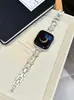 Adequado para S12 Apple Apple watch watch Sol Lua Estrelas Corrente Inlaid com Strass Metálico Pulseira de Relógio iwatch S11SE