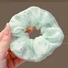 Elástico de Cabelo Oversized Estilo Coreano Intestino de Porco, Corda de Cabelo Versátil com Renda de Bolinhas, Elástico para Rabo de Cavalo Alto, Elástico de Borracha, Acessório de Cabelo de Alta Qualidade