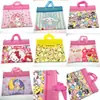 Maletín de cremallera de doble capa Jiyikawa de comercio exterior, Bolso para documentos Stitch, Bolso tipo acordeón, Bolso para historial médico, Bolso para dibujos
