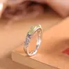 Anel Renpin Yinpin em Prata S925 com Pedra de Jade Verde Hetian Incrustada, Anel Fashion de Luxo Leve Estilo Chinês Novo Retro Artístico