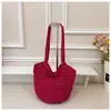 Bolso de Hombro de Hilo de Algodón, Bolso Tejido a Mano, Bolso de Viaje Casual para Mujer, Bolso Tejido de Gran Capacidad