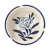 Novo Cinzeiro de Cerâmica Estilo Chinês Caixa de Bitucas para Uso Doméstico Cinzeiro Redondo Retro para Hotel Comercial com Tampa Anti-Cinzas Cinzeiro Redondo para Restaurante