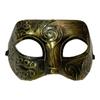 Máscara de joyería para fiesta de graduación de Halloween, máscara de jazz vintage, máscara de cabeza plana, máscara de media cara antigua, decorativa para hombres
