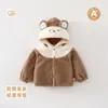 Roupas de inverno para bebês, blusas infantis de inverno, roupas infantis com capuz, blusas para meninos, roupas de inverno com forro de fleece, roupas unissex espessadas