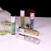 Botella de perfume de piedra semipreciosa de origen transfronterizo 10 ml Botella con rodillo de jade Botella de aceite energético de grava de cristal natural Masaje