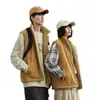 Chaleco para Hombre 2025 Otoño e Invierno Nuevo Medio Terciopelo de Cordero Chaleco Exterior Chaqueta de Invierno Terciopelo Cálido Solapa Comercio Exterior