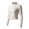 Lulu chamarra deportiva mismo estilo para mujer corte ajustado adelgazante acanalada cuello alto running fitness yoga top cortavientos secado rápido ropa