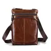 Moda Transfronteriza para Hombre Bolso de Hombro Cuero Genuino Casual de Negocios Bolso Cruzado de Hombre Retro Gran Capacidad Bolso de Mensajero de Piel de Vaca