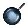 Wok de Ferro Artesanal Personalizado com Acabamento Espelhado Adequado para Fogões a Gás, Forjado Sem Revestimento, Baixa Fumaça de Óleo, Wok de Ferro Zhangqiu
