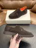 Comercio Exterior Venta Caliente Boca Profunda Slip-on Casual Zapatos de Cuero STN Logo Bordado Suela Gruesa Antideslizante Gamuza Mocasines Diarios