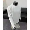 Sudadera retro americana de peso pesado con manga larga para hombre, marca de moda otoño/invierno con diseño de patchwork, top tipo camiseta de color liso de nicho